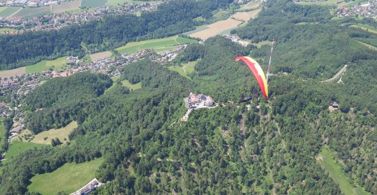 Dominic über dem Üetliberg.