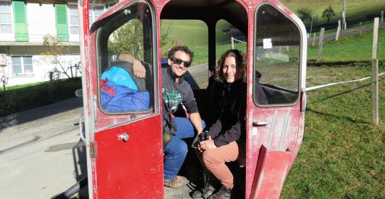 Die gemütliche Auffahrt ab Oberrickenbach,